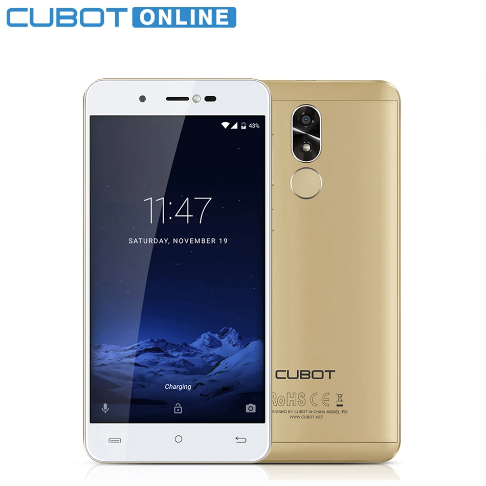 Cubot R9 Android 7 0 Fingerprint 2GB RAM 16GB ROM Smartphone 1280x720 HD Screen 5 0