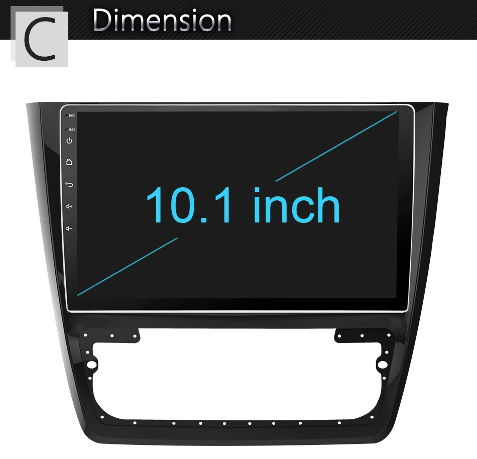 Cheap Eunavi Android 8.1 Octa-core 10.1 inch Car Radio HeadUnit GPS Navi Player for Skoda Yeti 2014 2G+32G with WIFI RDS car stereo 24