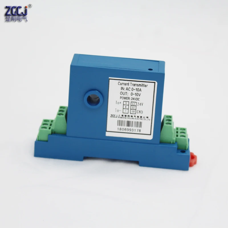 perforation AC 0 10A Current Transmitter 4 20mA, 0 10V output 10A