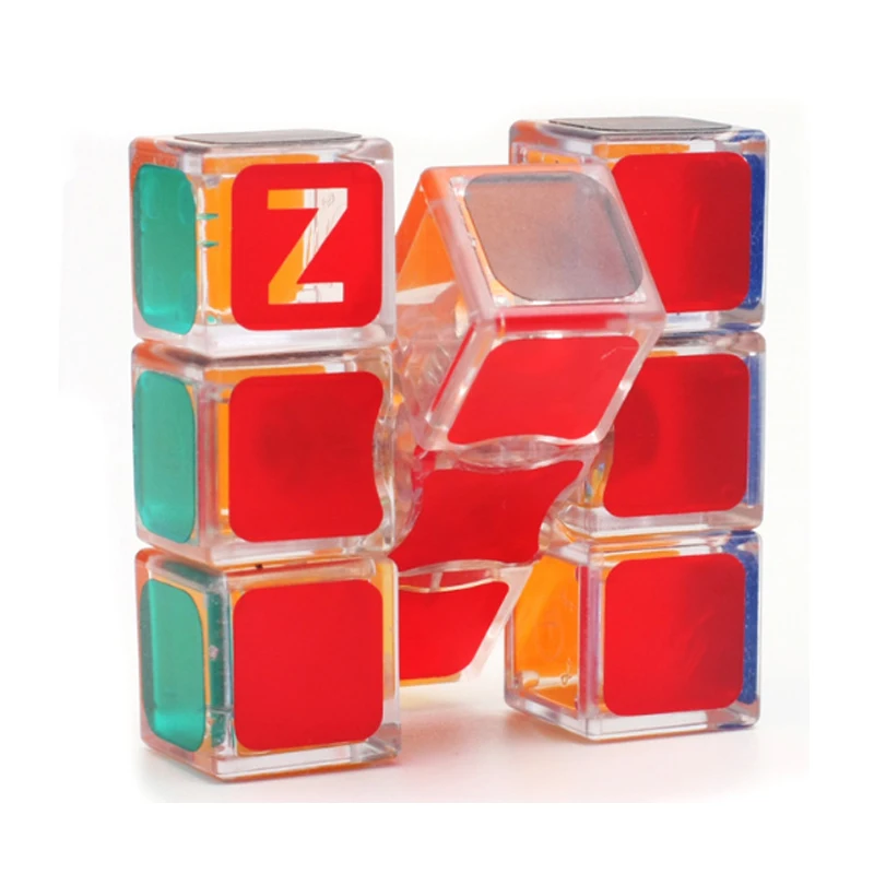 ZCube 133 Professional Обучающие игрушки для детей 1x3x3 Прозрачный головоломки Скорость Cube Непоседа Давление уменьшить мэджико Cubo