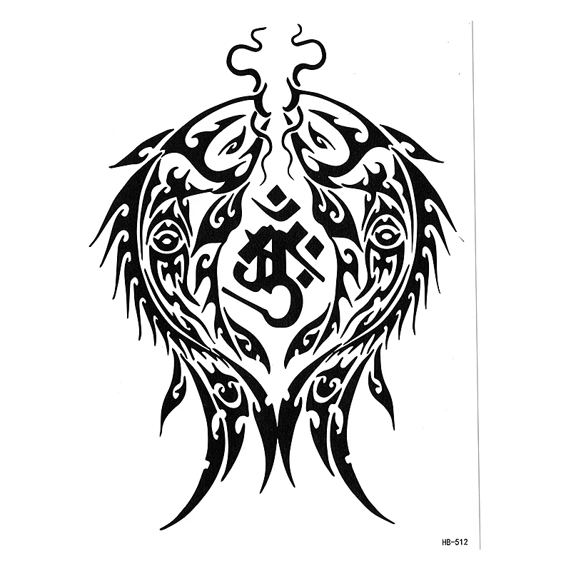 

Waterproof Temporary Tattoo Sticker Tribal Motif Body Art Fake Tatoo