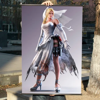 

"TEKKEN 7"HD Game Scrolls Movie Poster Wall Sticker Banners Hanging Waterproof Cloth Art Bedroom Living Room Decoration