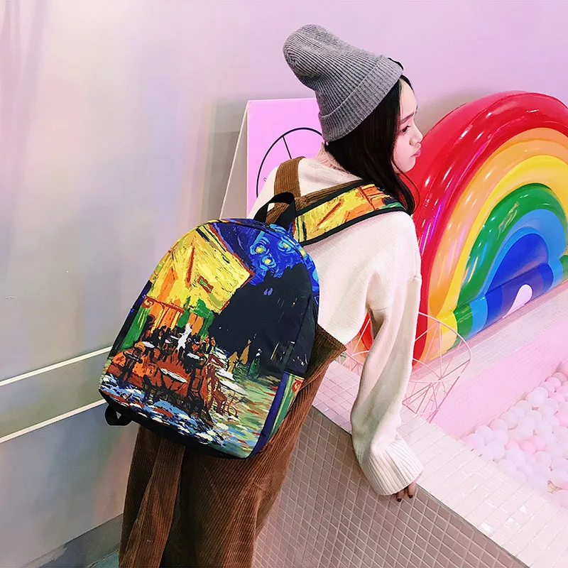 Menghuo Brand 2017 Daily Women Backpack for School Teenager Girls Boys Full Printed Nylon Travel Backpacks Casual Bags Mochilas (32)