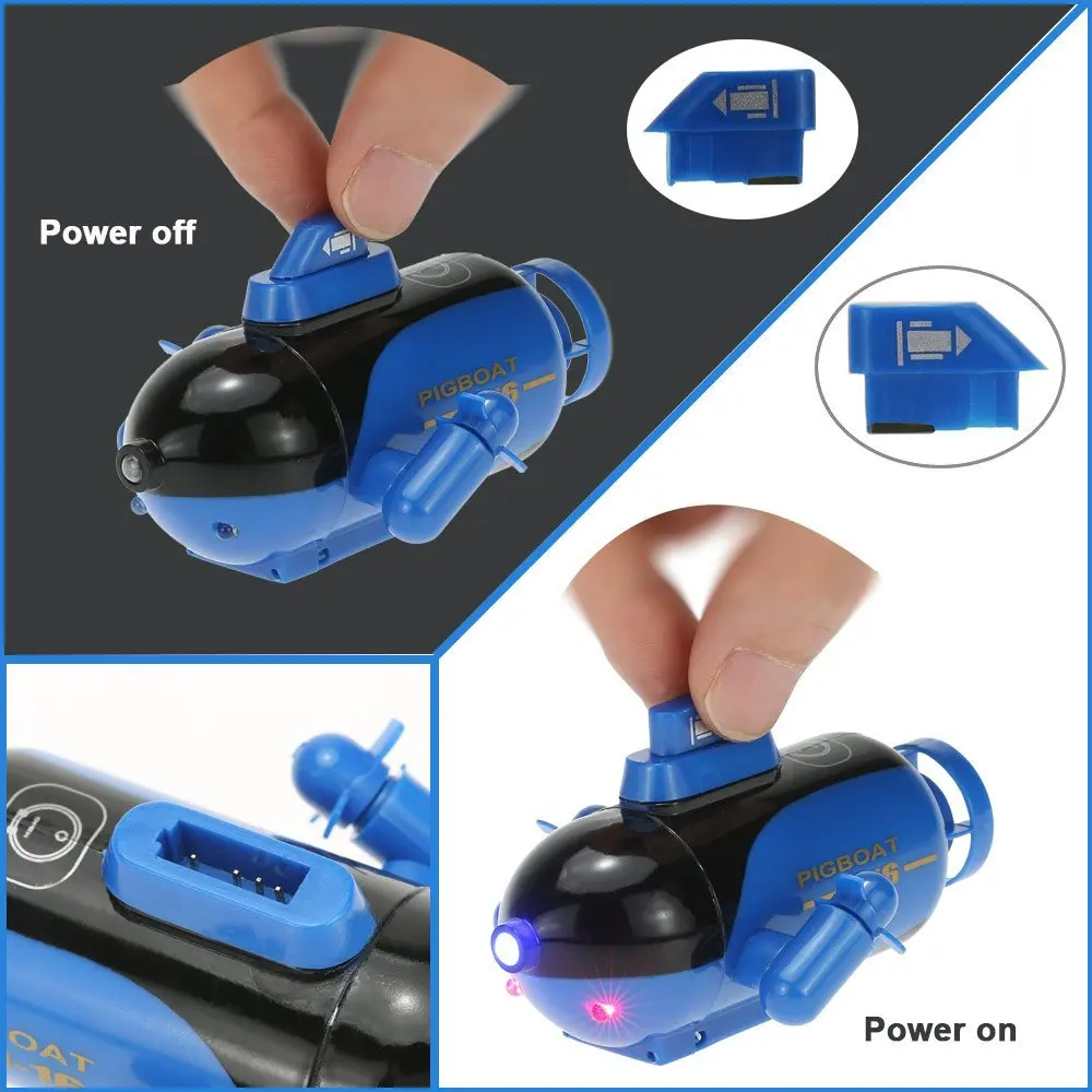 HappyCow U-16 777-219 40MHz Radio Control Submarine RC Submarine with Light for Children Gift RTR--Random Color Sent