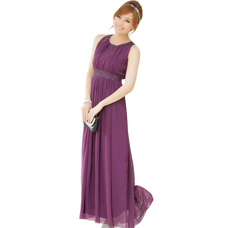 Jk2.yy 2017 Europ высококачественный шею ручной бисером шифона dress long dress|long dress|chiffon