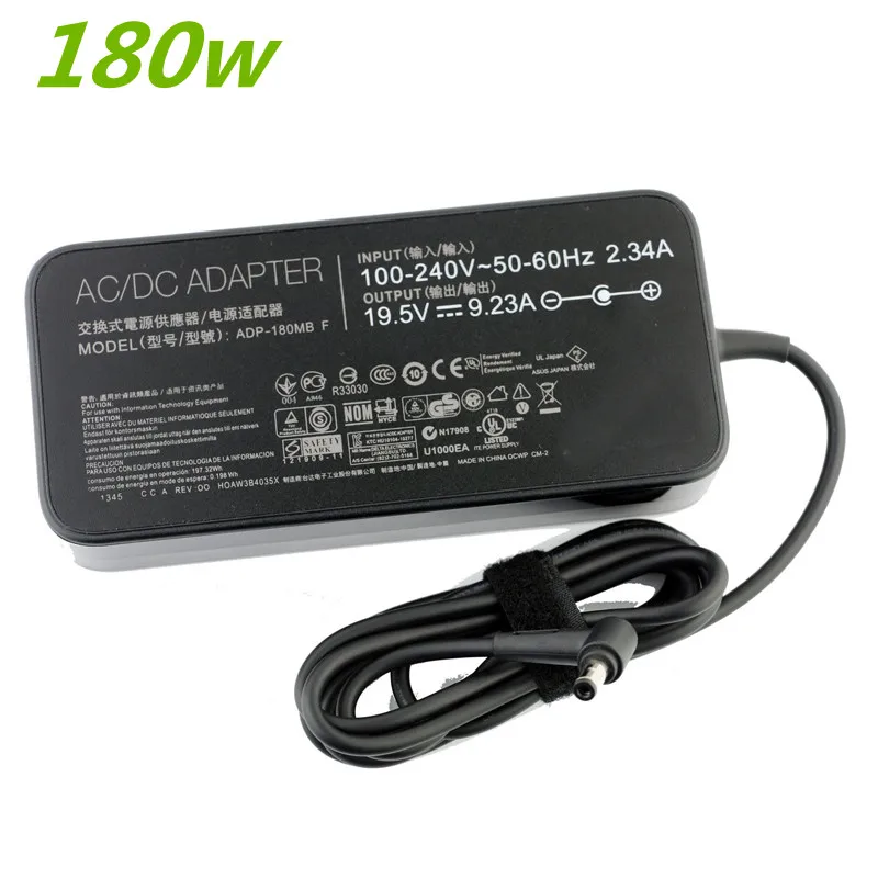 Оригинальный ноутбук charger19.5в 9.23A 180 Вт Зарядное устройство для ноутбука ADP 180MB F