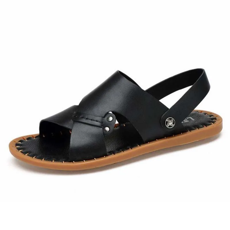 leather beach sandals