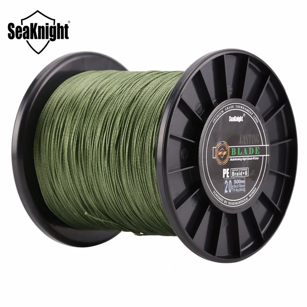 SeaKnight супер сильным 8 прядь соткет pe плетеные Рыбалка линии 500 м 120lb 150lb 200lb 250lb 300lb