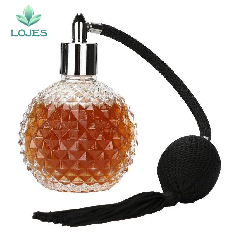 

Crystal Vintage Style Perfume Bottle Gold Long Spray Tassels Atomizer Pump Refillable Glass Bottles Makeup Tool