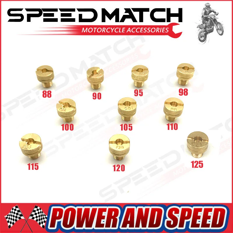 10 PCS M5*0.075mm Mikuni Carb Carburetor Main Jet Main Injector Nozzle