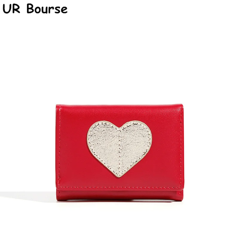 

UR BOURSE Women's Pu Leather Coin Purse Ladies Simple Multi-card Wallet Female Three-fold Wallet Girls Card Holder Drop Shipping