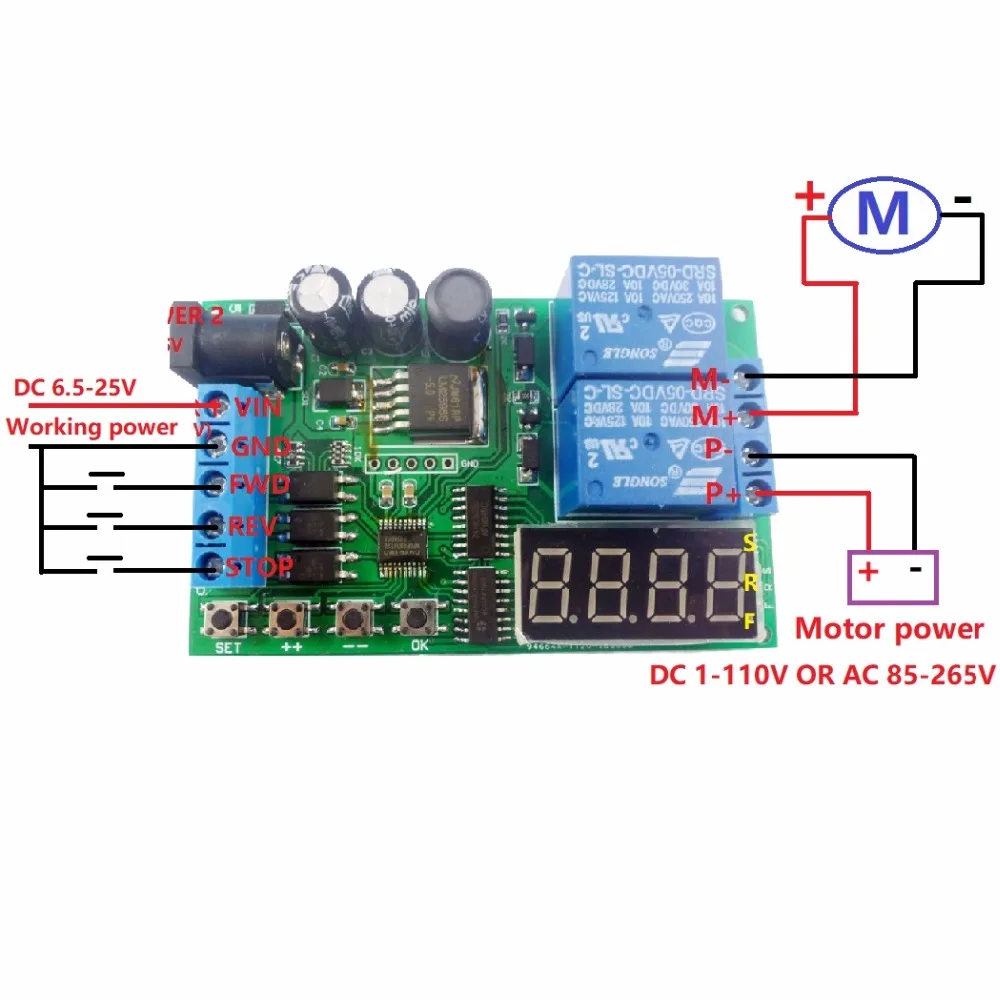 forward and reverse motor control arduino