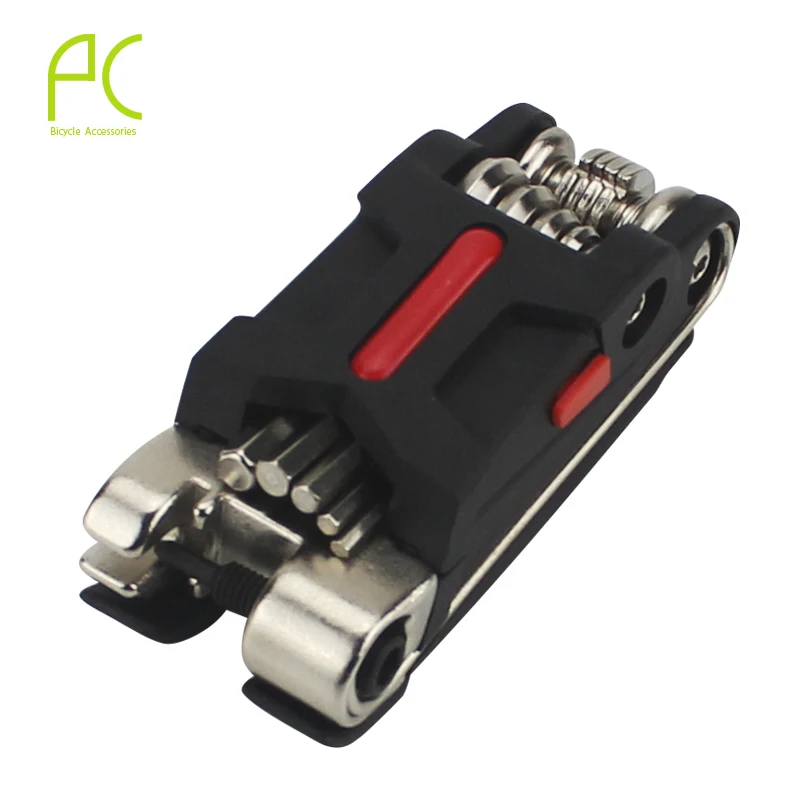 PCycling 18 In 1 Bike Bicycle Multi Repair Tool Set Kit Hexagon Screwdriver Wrench Set Chain Rivet Mountain Cycle Tool Sets