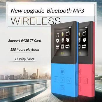 

Wireless Bluetooth HIFI Lossless MP3 Player 8GB Recorder FM Video E-book Function 1.8inch TFT Sport Car Stereo Music Player