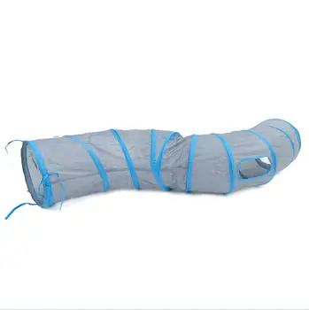 

"S"Funny Pet Tunnel Cat Play Tunnel Brown Foldable 1 Holes Cat Tunnel Kitten Cat Toy Bulk Cat Toys Rabbit Play Tunnel
