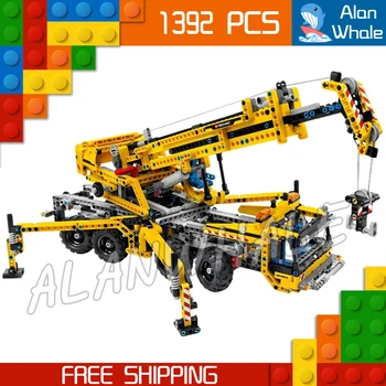 

1392pcs Techinic 2in1 Mobile Crane Arms 20040 DIY 8 Wheels Model Building Kit Blocks Gifts Collection Toys Compatible with Lago