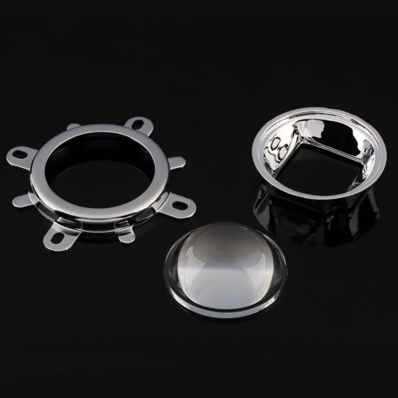 

New Worldwide 20 W to 100 W LED 44mm Lens + 50 mm Glass reflector+ Fixed Bracket