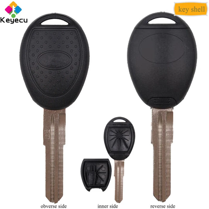 

KEYECU Replacement Transponder Key Shell Case - FOB for Land Rover Freelander Defender 1998 1999 2000 2001 2002 2003 2004 2005