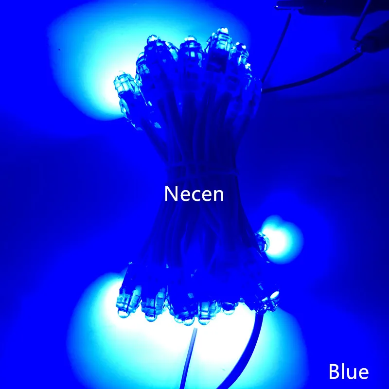 Necen 50 шт./лот 9 мм светодиодный пиксель модуль string свет DC12 V Полный Цвет Pixel Модуль IP65 Водонепроницаемый точечные светильники для рекламы