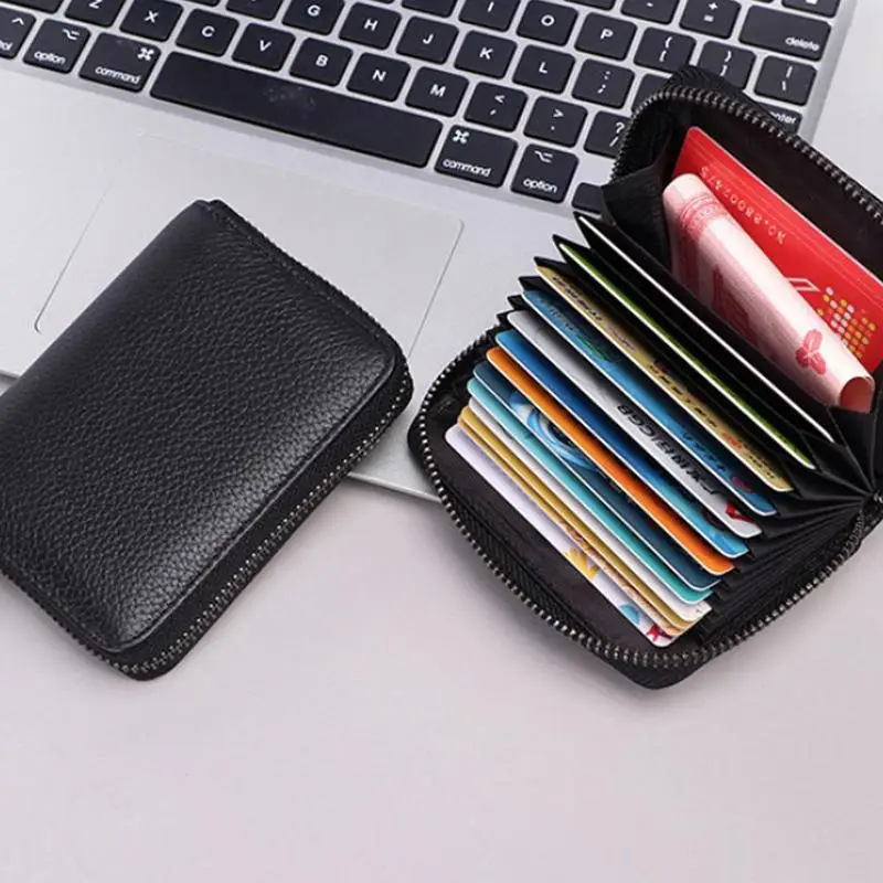 Men Wallet Credit Card Holder PU RFID Blocking Pocket Purse