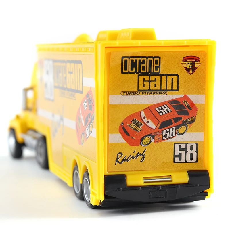 Машинки Disney Pixar Тачки Мак № 58 Octane Gain Racer's Truck литая игрушечная машинка свободная