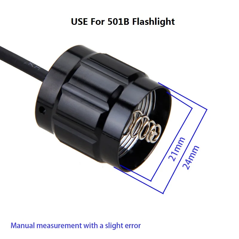 Переключатель давления контроллер для 501B вспышка светильник фонарь светильник крыса хвост переключатель пожалуйста, проверьте размер и модель при покупке - Испускаемый цвет: 501B Flashlight