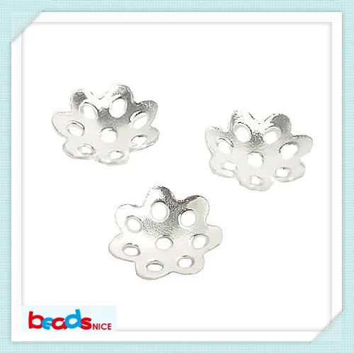 

Beadsnice flower shape 925 silver bead caps for diy jewelry wholesale ID25719