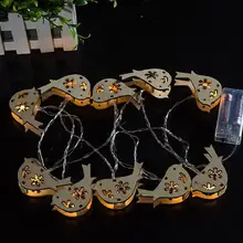 SOL светодиодный на батарейках 10 светодиодный деревянный теплый белый компонуемый 4 фута рождественские гирлянды