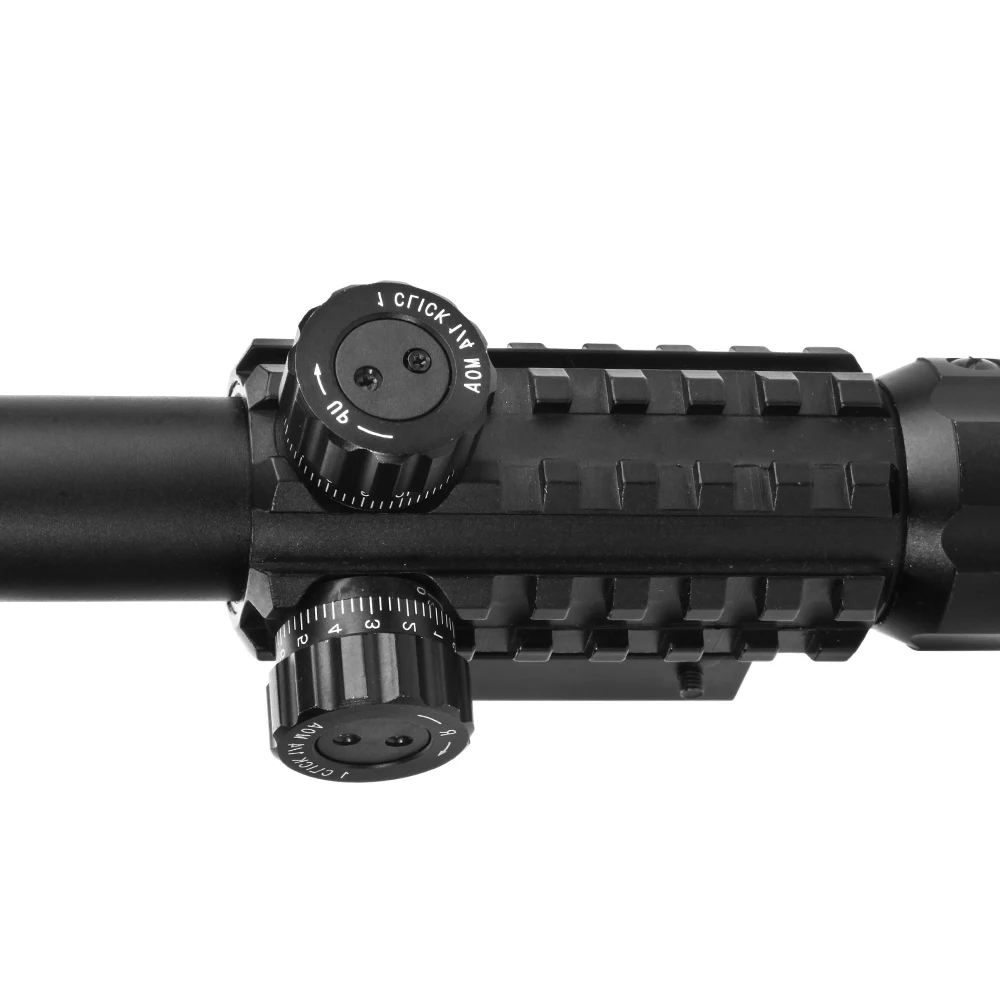 LUGER 3-9X40 тактический прицел Открытый охотничий оптический прицел для страйкбола пистолет 20 мм планка Пикатинни для винтовки