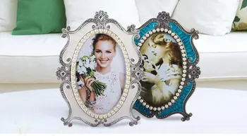 

Fashion photo frame luxury pearl photo frame wedding photo frame