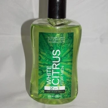 Bath and Body Works New White Citrus for Men 2in1 Hair and Body Wash 10 Oz