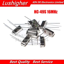 10 шт. HC-49S 16 МГц Кварцевый резонатор HC49S 49S 16 м 16,000 МГц кристалл