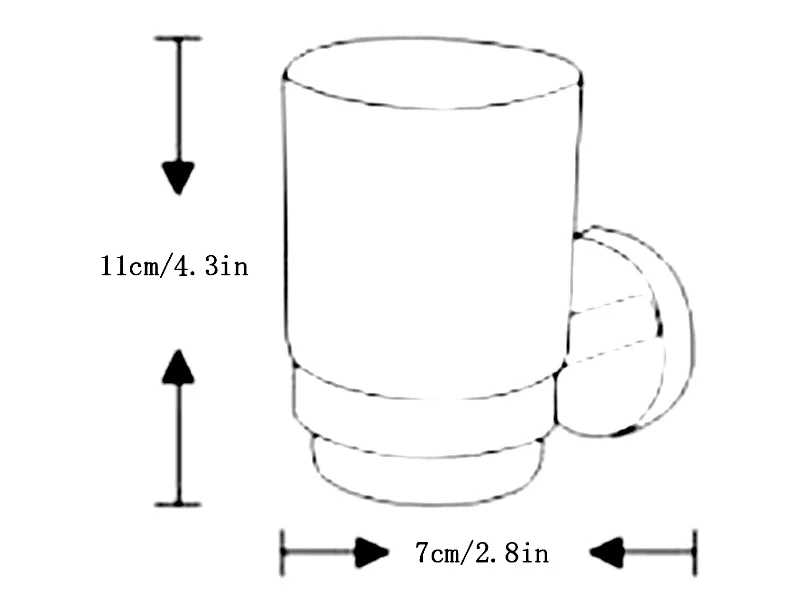 single tumbler holder size