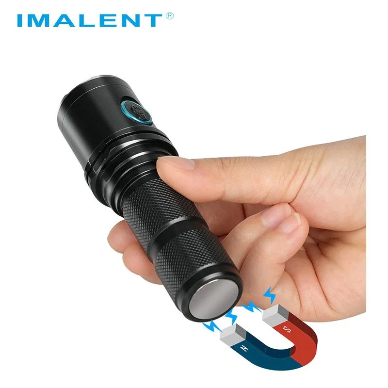 

LED Flashlight CREE XHP70 4500 lumens Tactical Flashlight with Rechargeable 21700 Battery for Hiking, camping