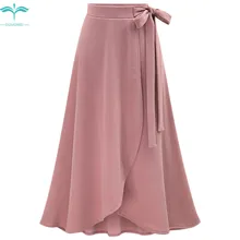 OUMOWEI/Женская юбка, модная новая кружевная юбка с оборками, повседневная Однотонная юбка с высокой талией, три цвета на выбор, размер от M до 6XL