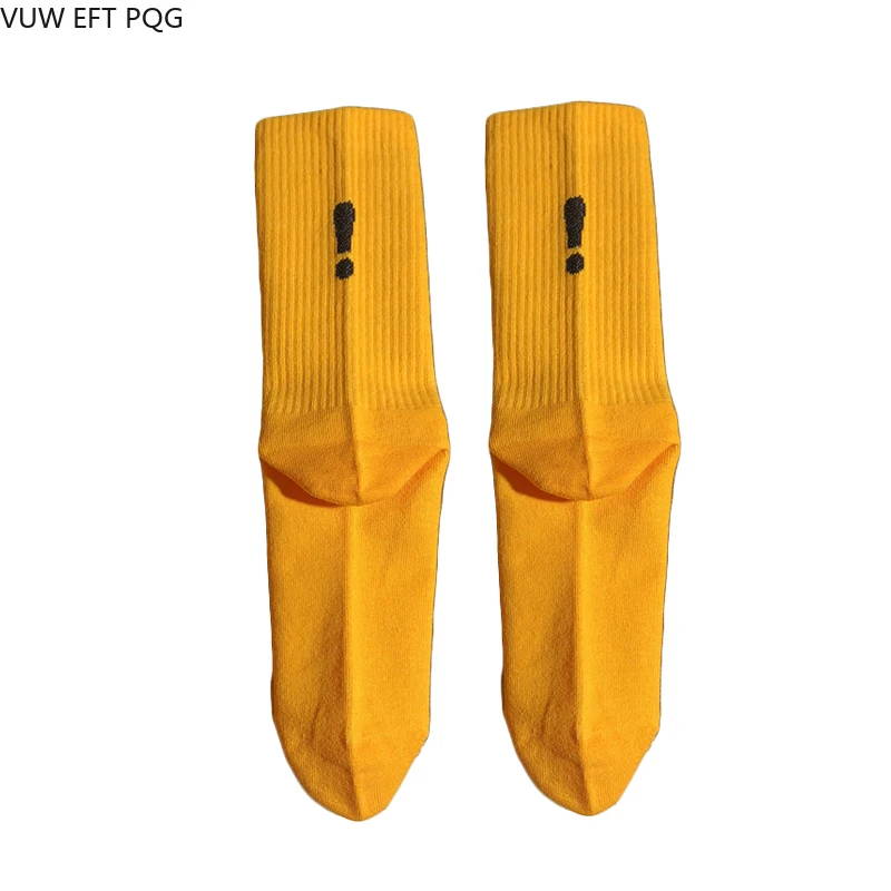 Exclamation mark pattern men and women socks hip hop street is cool cotton sock