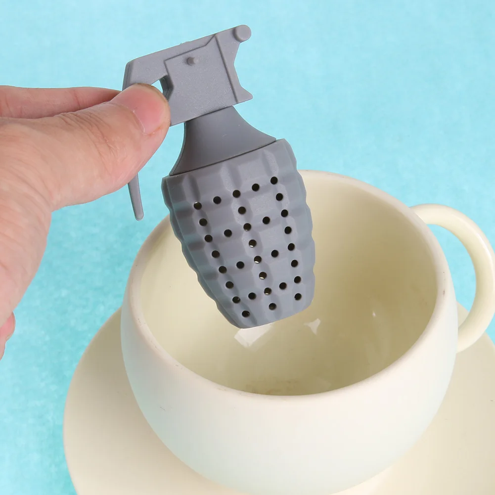 

Silicone Tea Infuser Tea Man Strainer Clip Cup Strainer Percolator Tea Filter Grenade Herbal Spices Leaf Infuser Tool tea hombre