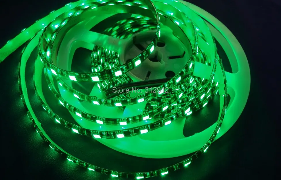 Черная гибкая светодиодная лента PCB 5050 SMD 12 в 60 светодиодный одов/м 5 м 300 белый