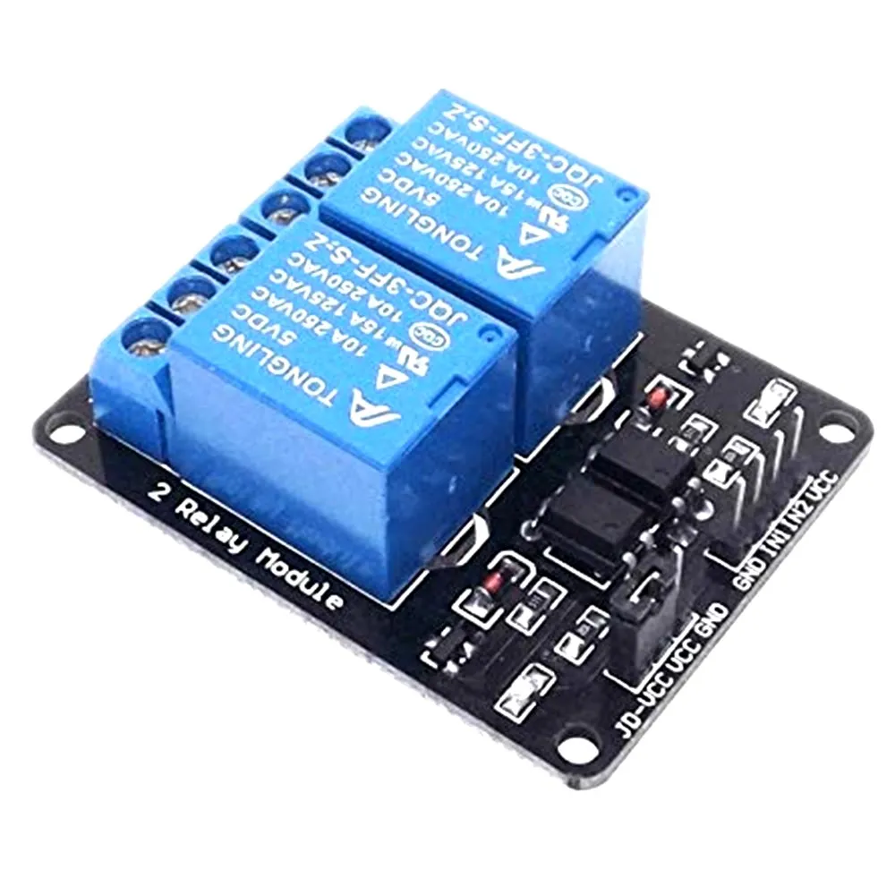 

Home appliance control 5V 12V 2 channel relay module
