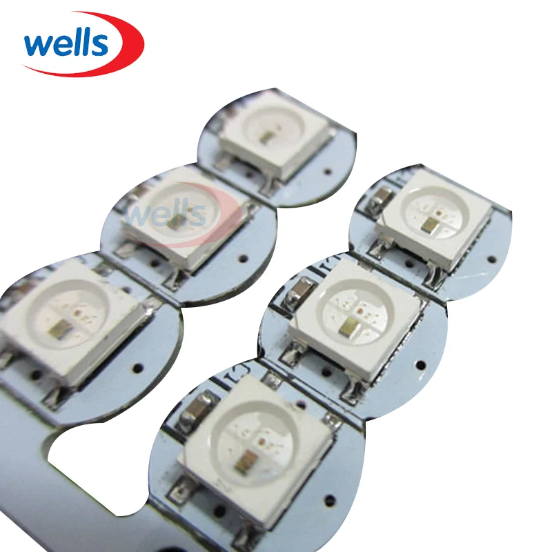 WS2812B светодиодный чип с радиатором (10 мм * 3 мм) DC5V 5050 SMD RGB WS2812 IC чипы|ws2812b led chip|rgb