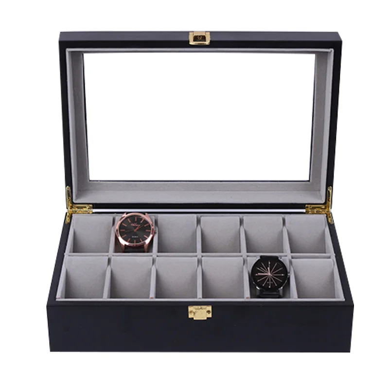 

PU Leather 12 Slots Wrist Watch Display Box Storage Holder Organizer Watch Case Jewelry Dispay Watch Box