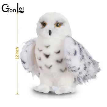 

GonLeI Kids Children Adult Lovely Toys Premium Quality Snowy White Plush Hedwig Owl Toy 12 inch tall Adorable Stuffed Animal