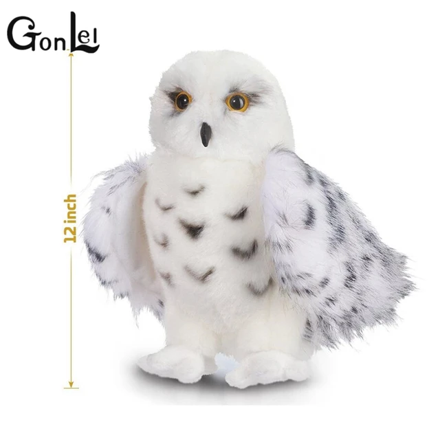 Special Price GonLeI Kids Children Adult Lovely Toys Premium Quality Snowy White Plush Hedwig Owl Toy 12 inch tall Adorable Stuffed Animal