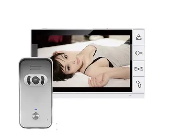 

New Arrival 9 Inch Color LCD Monitor Video Door Phone / Doorbell Intercom System 700TVLine IR Camera 1camera+1monitor