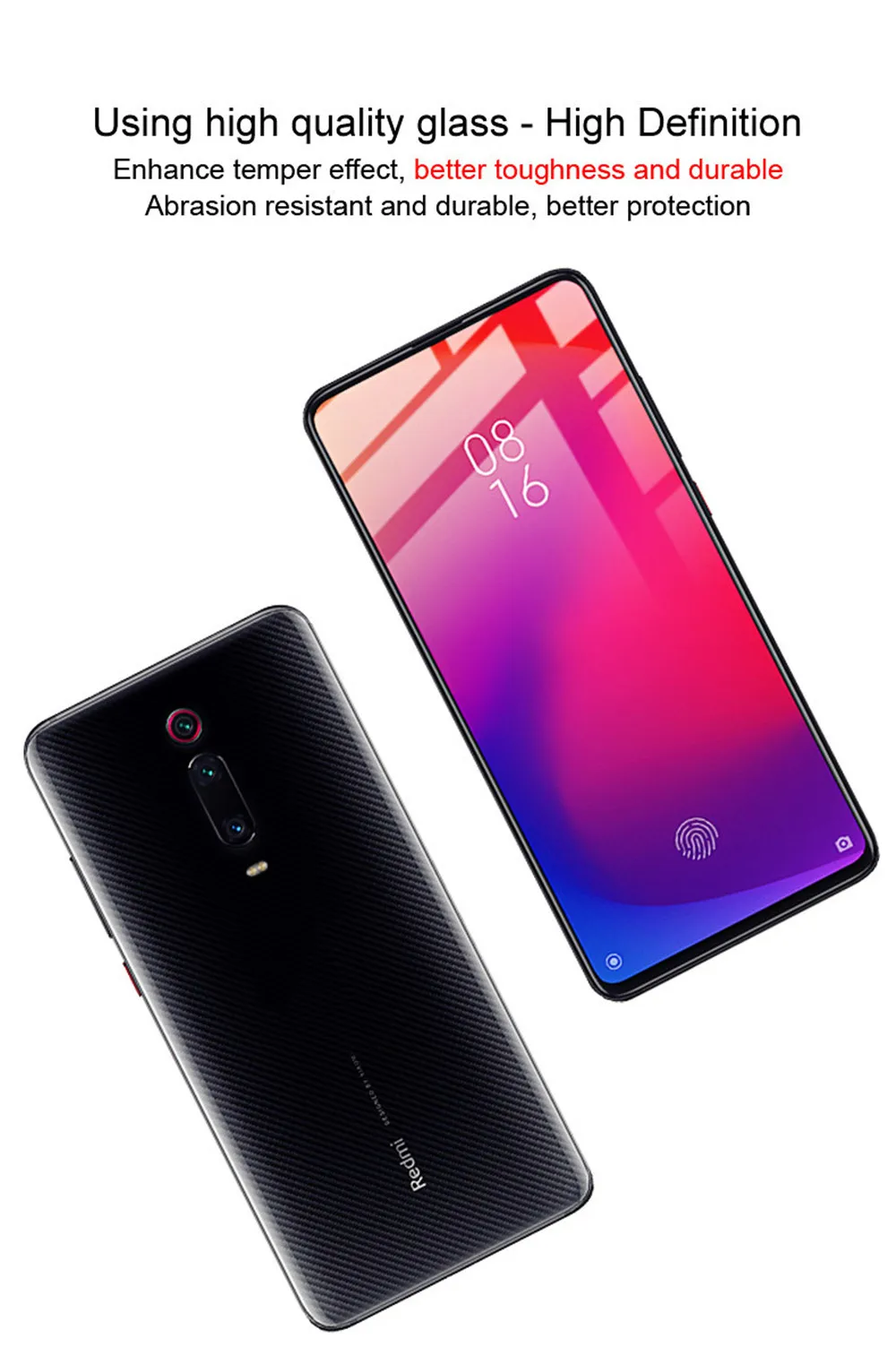 Imak Оригинальное полное закаленное стекло на для Xiaomi Redmi K20 K 20 Pro Стекло на xiaomi Mi 9T mi9T pro стекло Защитная стеклянная пленка 6.39 дюйма