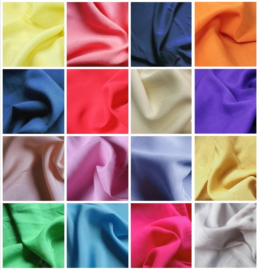 1M/lot Candy colors viscose fabric,solid color cloth for dress,sewing