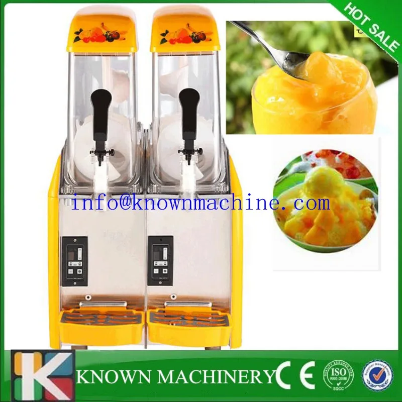 Commercial slush ice making machine/ snow melt making machine with two