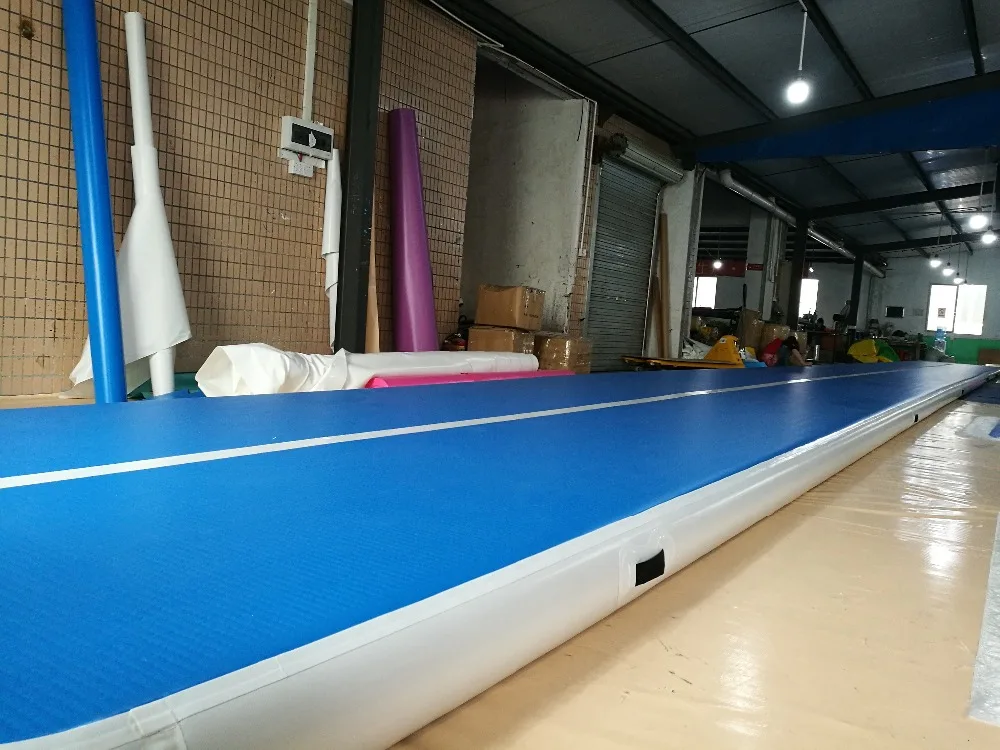 High quality 14*2m inflatable air track ,with logo and pump-in