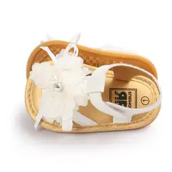 Летние красивые детские сандалии; нескользящая обувь с цветочным рисунком для малышей; сандалии из искусственной кожи