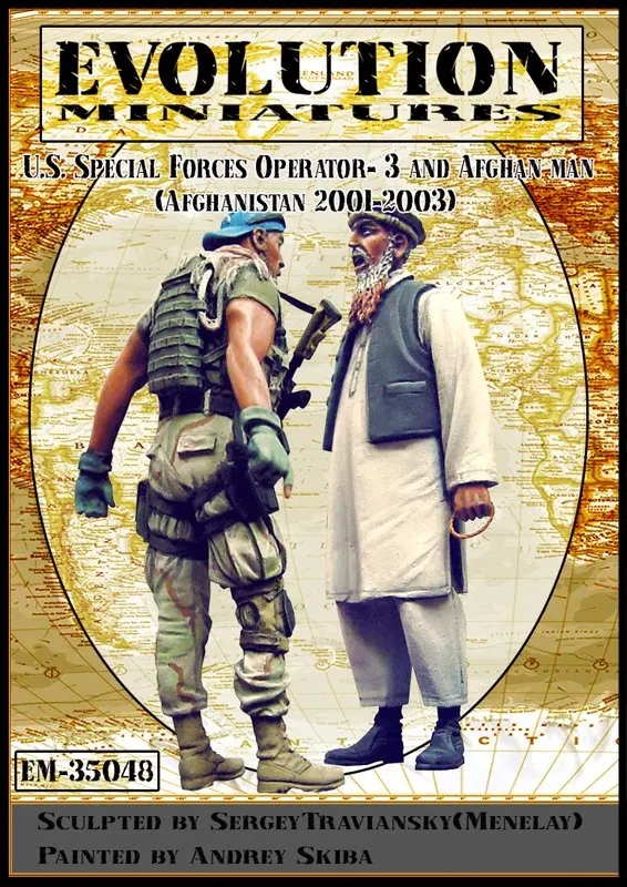 

Pre order goods-EM 35048 1/35 Modern American Special Forces and Afghan Civilians 3, 2001-2003